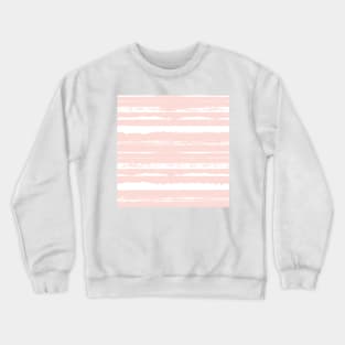 Blush Summer Stripes Crewneck Sweatshirt